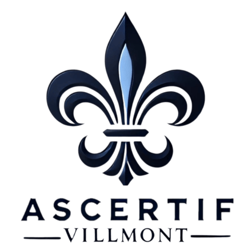 Logo de Villmont Ascertif, expertos en certificación de productos eléctricos, electrónicos y de telecomunicaciones.