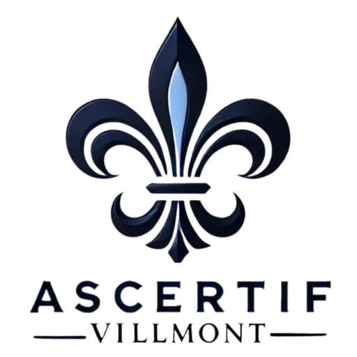 Logo de Villmont Ascertif, expertos en certificación de productos eléctricos, electrónicos y de telecomunicaciones.